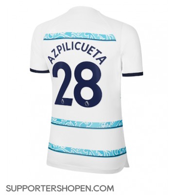Chelsea Cesar Azpilicueta #28 Borta Matchtröja Dam 2022-23 Kortärmad